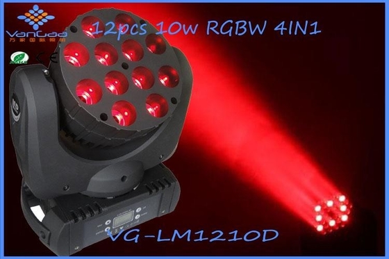 Paralleled RGBW LED Beam Moving Head Light for theatre or disco stage lighting equipment