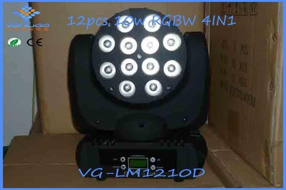 Paralleled RGBW LED Beam Moving Head Light for theatre or disco stage lighting equipment