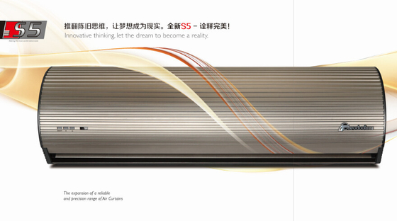 High Powered Golden Brown Entryway Theodoor Air Curtain With CCC